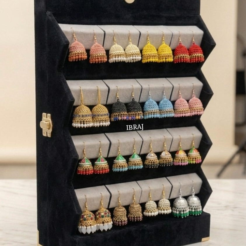 Premium 16 Pairs Jhumka Box