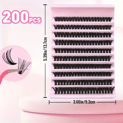 Glamlash Pro Cluster Extension Kit - 40D Lash Bond & Seal Included