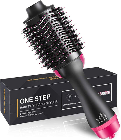 One Step Hot Air Brush 4-in-1 Hair Dryer Straightener Styler