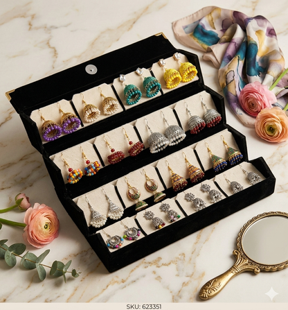 Premium 16 Pairs Jhumka Box