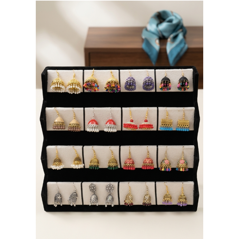 Premium 16 Pairs Jhumka Box