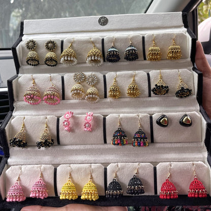 Premium 16 Pairs Jhumka Box