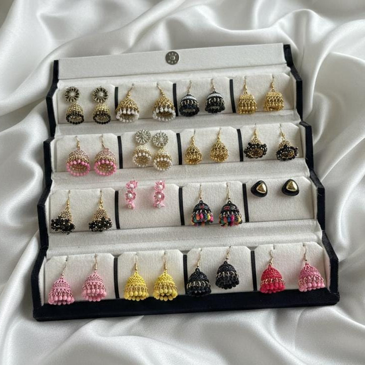 Premium 16 Pairs Jhumka Box