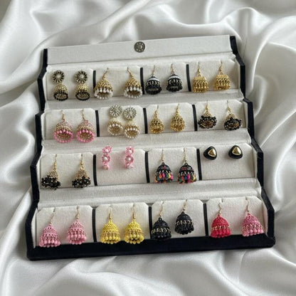 Premium 16 Pairs Jhumka Box