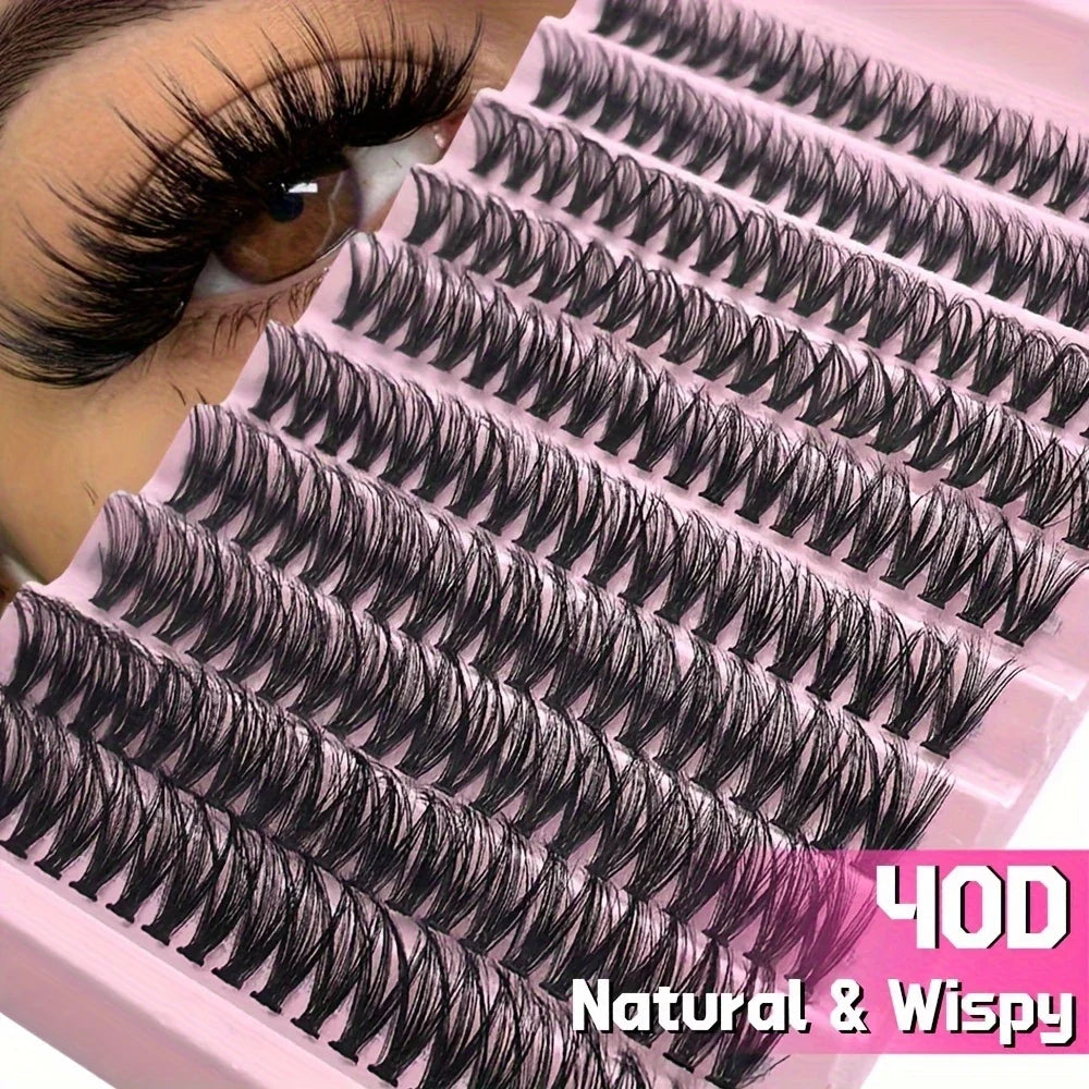 Glamlash Pro Cluster Extension Kit - 40D Lash Bond & Seal Included